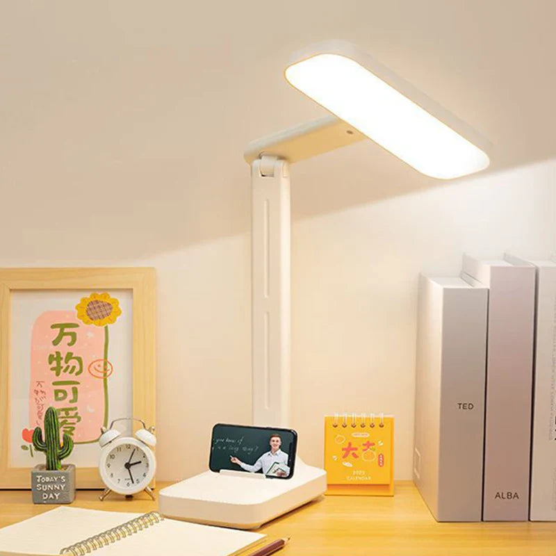 Afralia™ LED Desk Lamp: Dimmable Touch Night Light, USB Rechargeable, Eye Protection, Foldable Table Lamp.