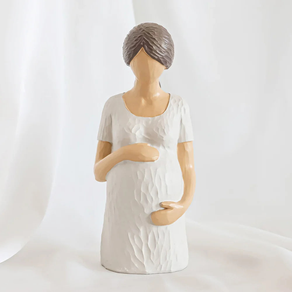 Afralia™ Serene Mother, Yoga Woman & Bust Sculpture Set - Hand-painted Miniatures art Gift