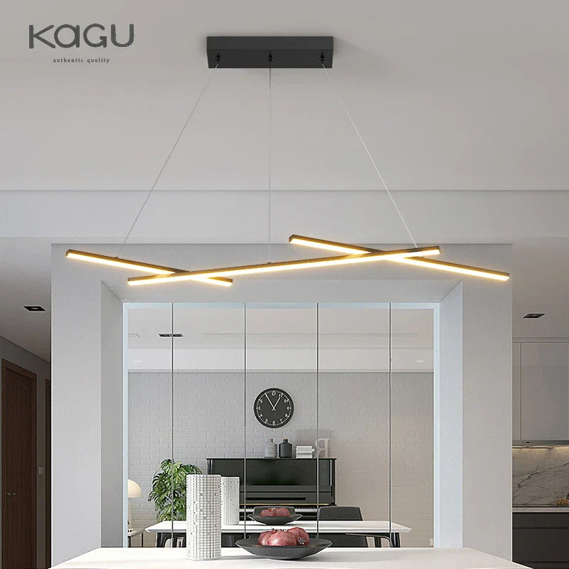 Afralia™ Modern LED Chandelier for Living Room Dining Kitchen Ceiling Light