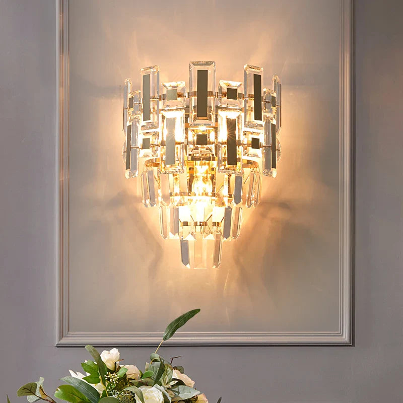 Afralia™ Crystal Wall Lamp: Elegant Living Room & Bedroom Decor