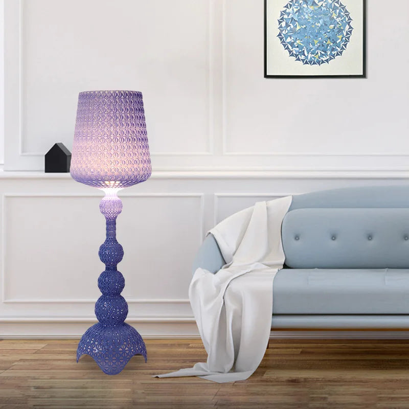 Afralia™ Nordic LED Acrylic Hollow Carved Floor Lamp for Living Room Bedroom Home Decor