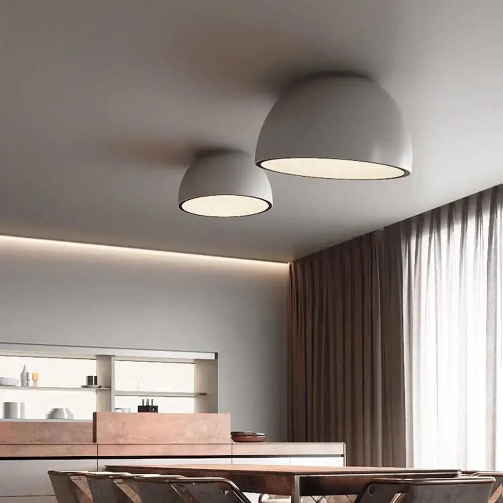 Afralia™ Modern Wood Grain Bedroom Ceiling Lamp