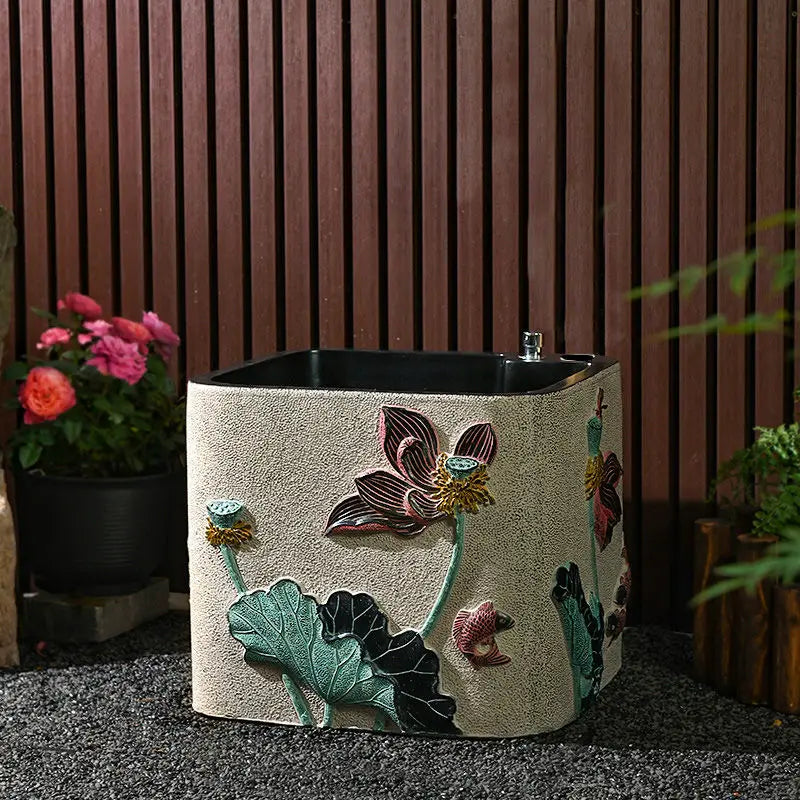 Afralia™ Outdoor Hand Washing Pool for Courtyard, Balcony, and Household Cleaning