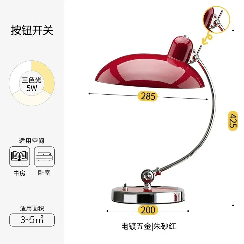 Afralia™ Minimalist Desk Lamp, Classic Retro Nordic Table Lamp for Office and Bedroom