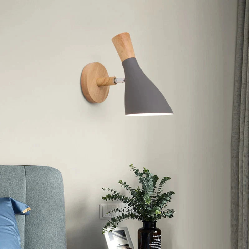 Afralia™ Scandinavian Macaron Horn Wall Lamp for Living Room, Bedroom, and Children's Room