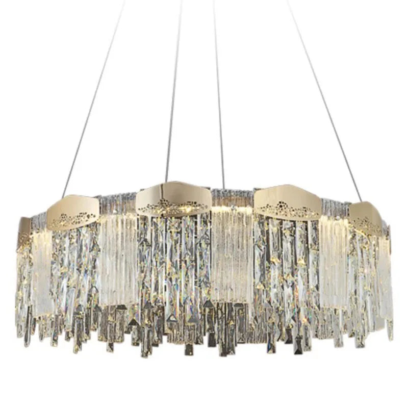 Afralia™ Crystal Ceiling Chandelier: Modern Luxury Lighting for Living Room, Dining Room, Bedroom