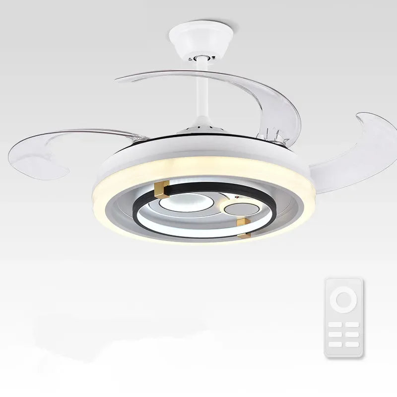 Afralia™ Smart Ceiling Fan Light with Remote Control Silent Design