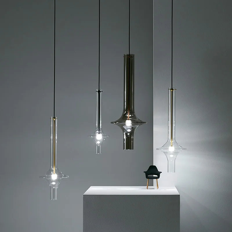 Afralia™ Luxury Glass Pendant Light for Modern Nordic Loft Kitchen Bedroom Lighting