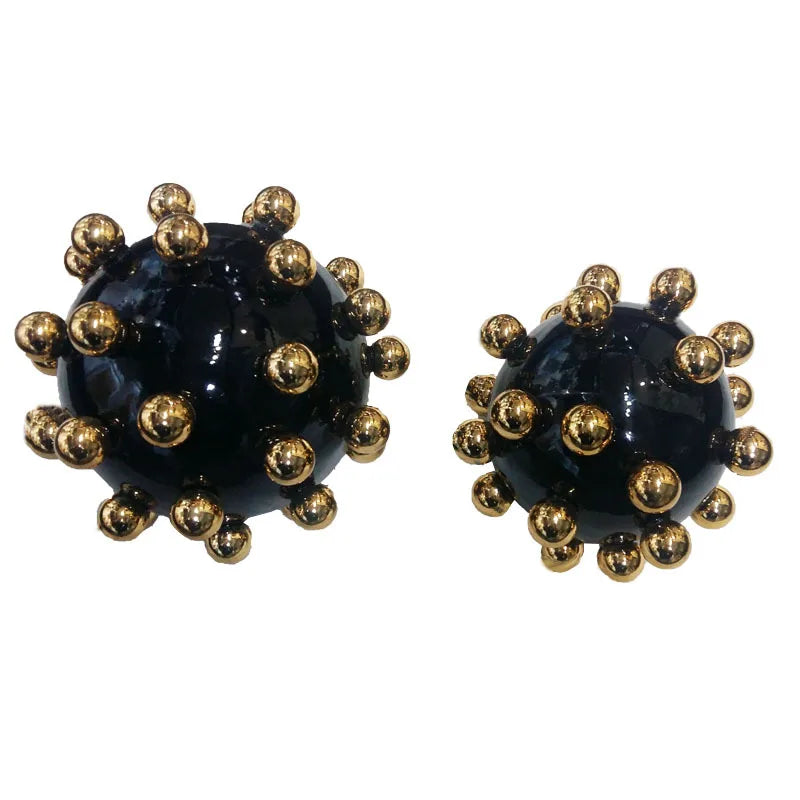 Afralia™ Matte Ball Ornament: Aesthetic Resin Craft for Stylish Home Decor & Gifting