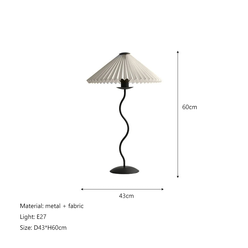 Afralia™ Pleated Fabric LED Floor Lamp for Nordic Minimalist Home Decor