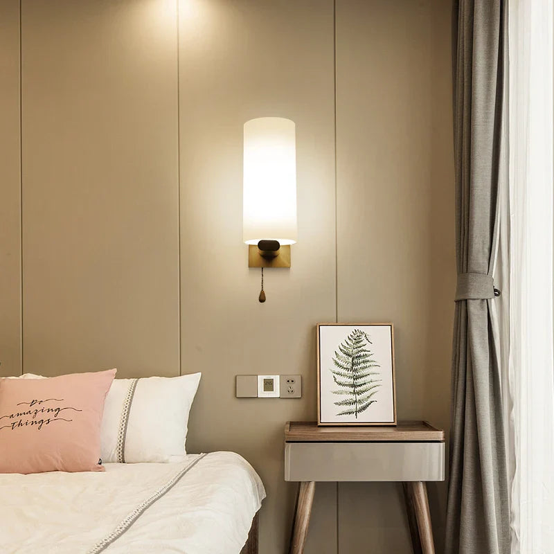 Afralia™ LED Wooden Wall Lamp for Modern Bedroom Decor