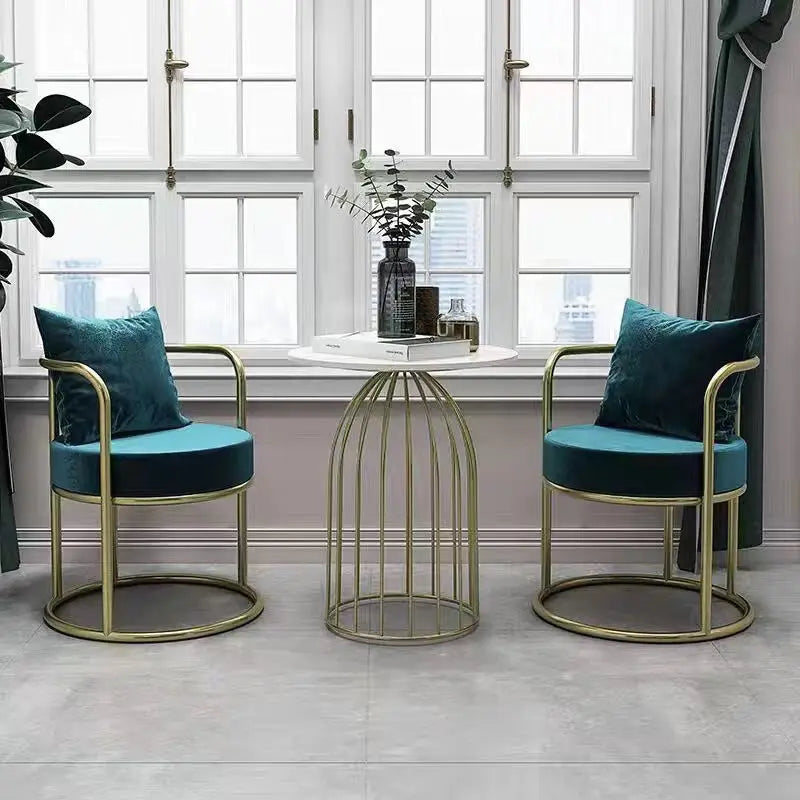 Nordic White Dining Chairs by Afralia™