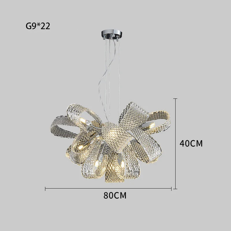 Afralia™ Glass Pinecone LED Chandelier: Modern Art Deco Pendant Lighting