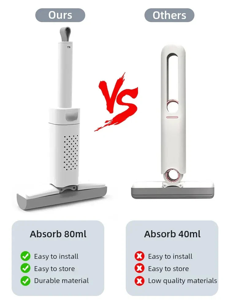 Afralia™ Mini Squeeze Mop: Multi-Use Hand Countertop Cleaner & Drainer