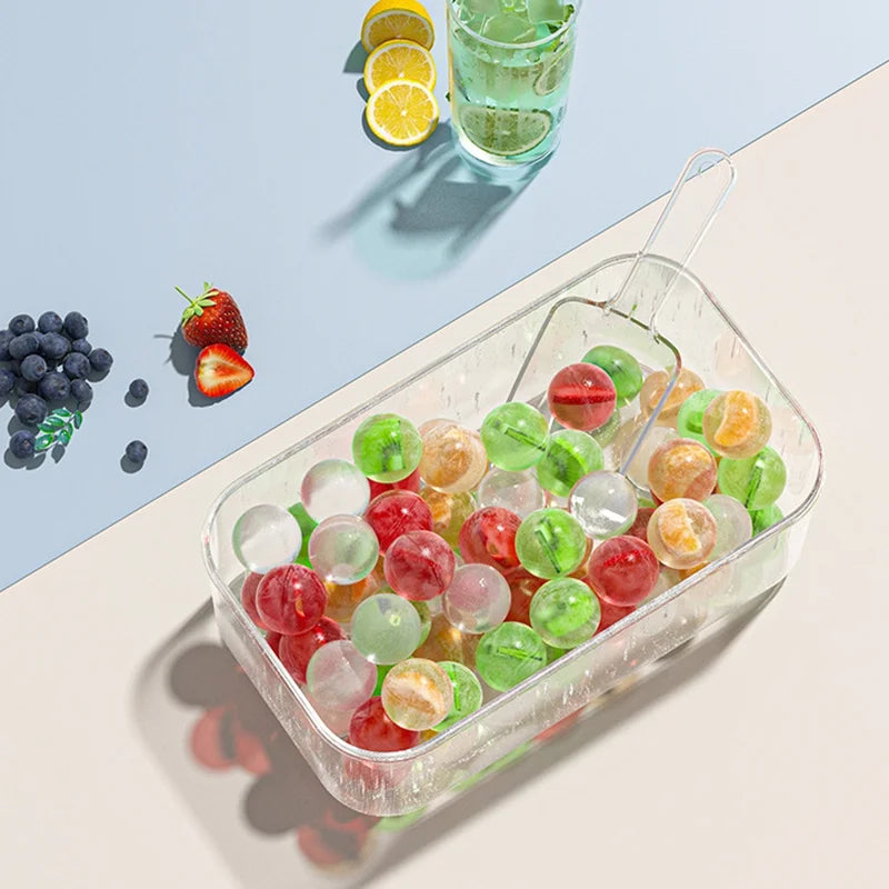 Afralia™ Ice Mould Tray | Quick Demould Silicone Ice Box | Creative Kitchen Bar Freezer Drink Cooling