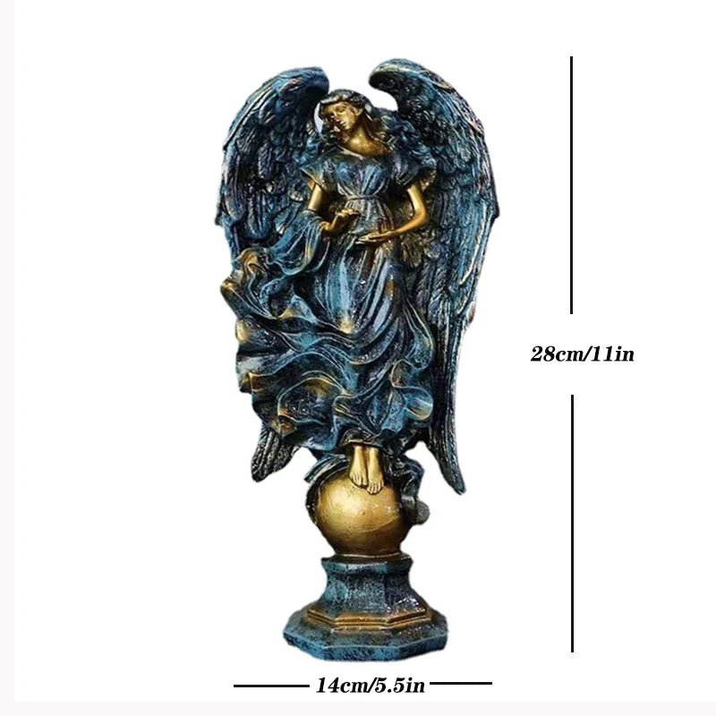 Afralia™ Greek Mythology Prayer Angel Goddess Statue for Home Study Decor