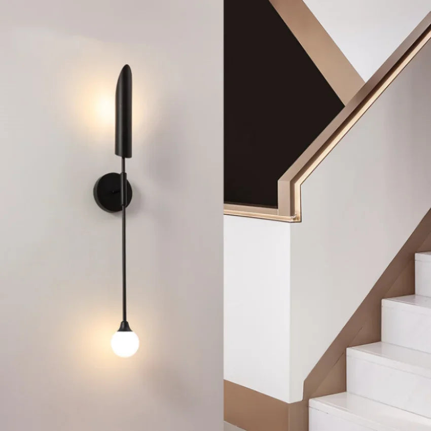 Afralia™ Modern Nordic Wall Sconce Lights for Bedroom, Hotel, and Living Room