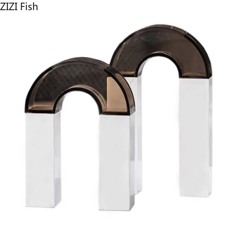 Geometric Arch Vase Desk Decoration - Afralia™ Aesthetic Décor