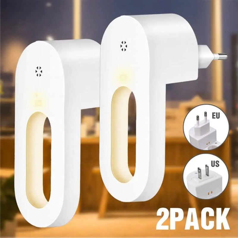 Afralia™ Twilight Sensor Wall Night Light, Energy Saving Warm White Lamp for Kids Bedroom