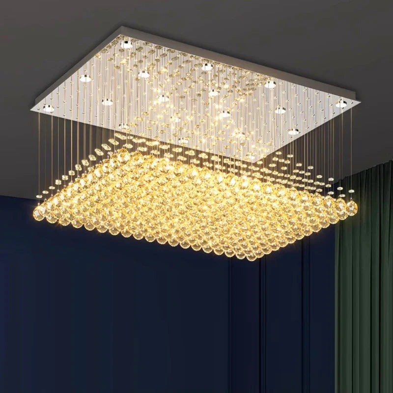 Afralia™ Crystal Chandelier | Dining Room Pendant Light | Indoor Ceiling Fixture