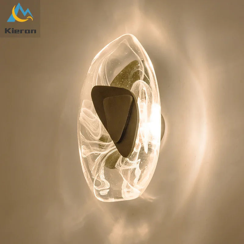 Afralia™ Crystal LED Wall Lamp Modern Glass Wall Light for Living Room, Bedroom, Bathroom