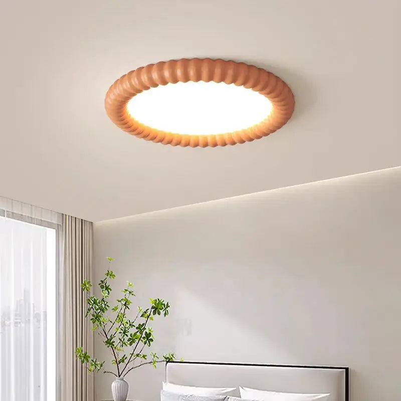 Afralia™ Modern Minimalist Circular Ceiling Light for Master Bedroom and Study Area