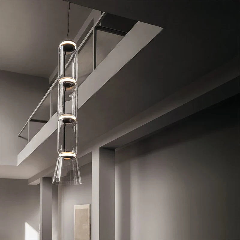 Nordic Minimalist Chandelier Led Pendant Light by Afralia™ for Home Decor and Lighting Fixtures