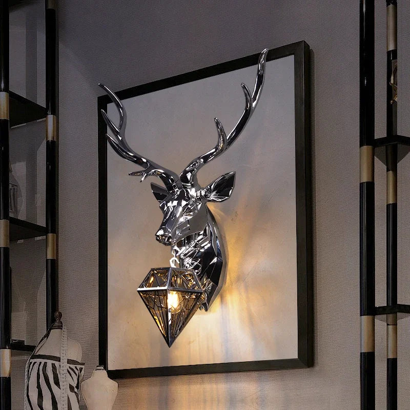 Afralia™ Nordic Antler Deer Wall Sconce Light for Bedroom and Kitchen