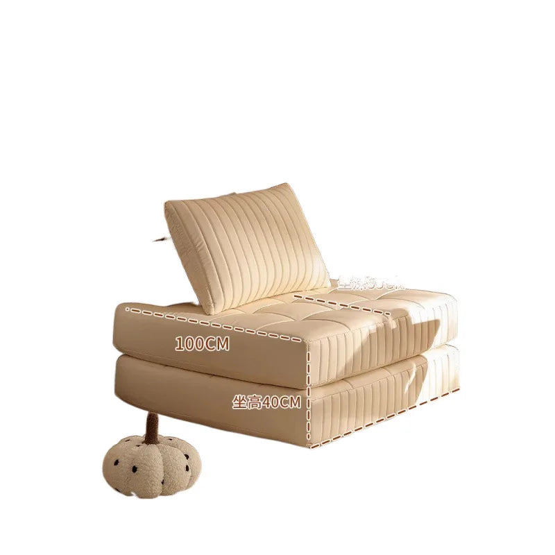 Afralia™ Luxury Corduroy Double Sofa Bed - Italian Style Retro Design