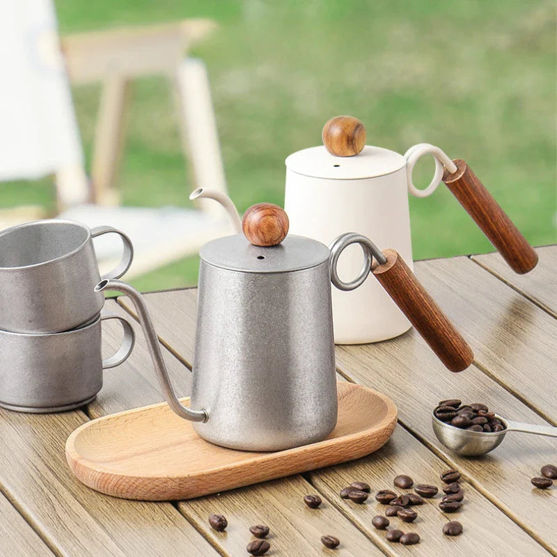 Afralia™ Stainless Steel Gooseneck Kettle Barista Tools Coffee Cafe Accessories Teapot Jug