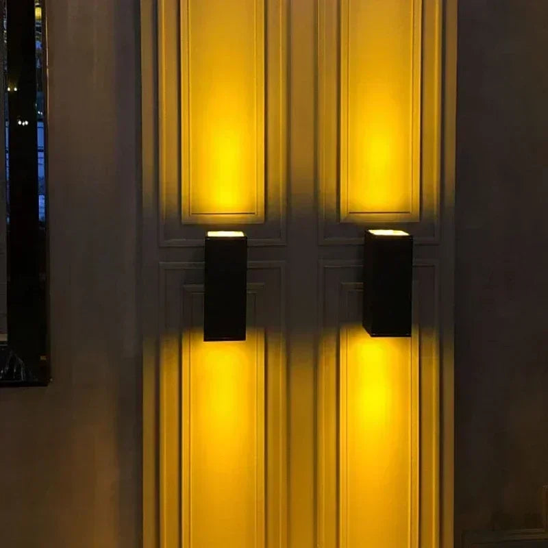 Afralia™ Square LED Outdoor Wall Lamp, 10W/20W Waterproof Porch Light Fixture