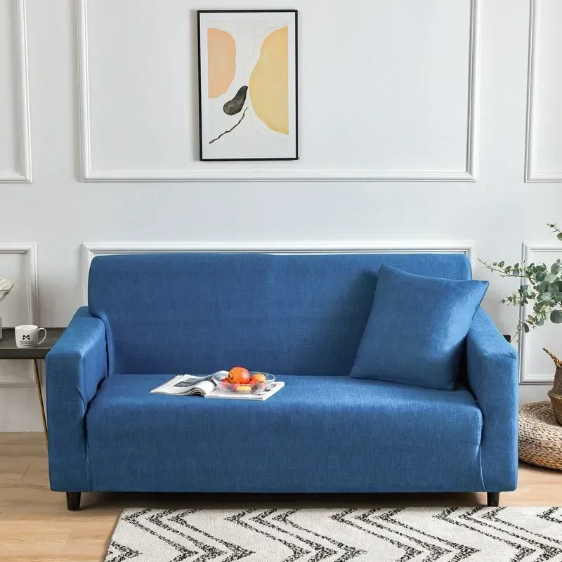 Afralia™ Colorful Block Sofa Covers: Stretchy Loveseat Sectionals, Couch, Chair Slipcover