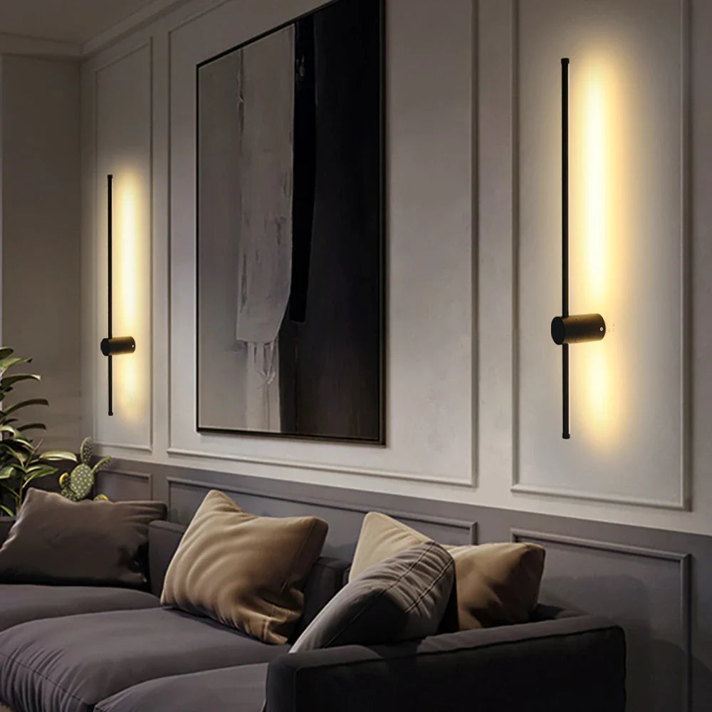 Afralia™ Modern Rotating LED Wall Light for Home Living Room Decoration