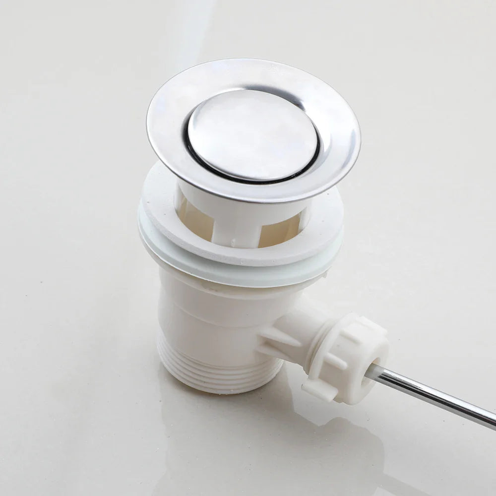 Afralia™ Chrome Bidet Spray Basin Faucet Mixer Taps with Pop Up Drain