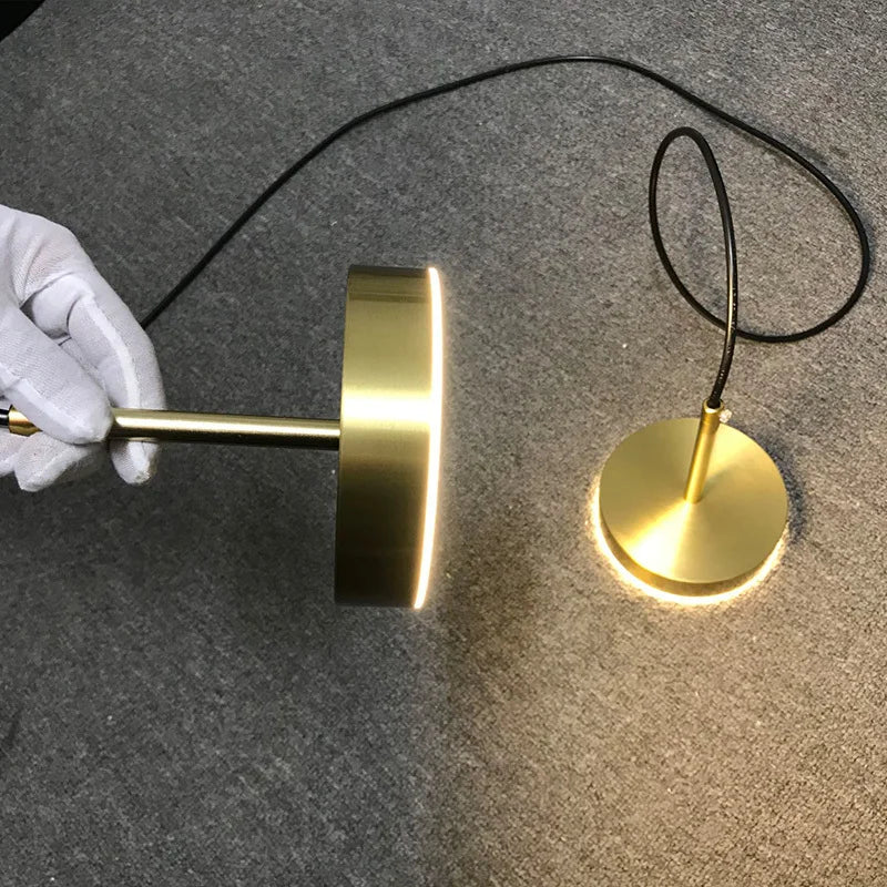 Afralia™ Brass LED Pendant Lights for Modern Nordic Style Bedroom and Dining Room