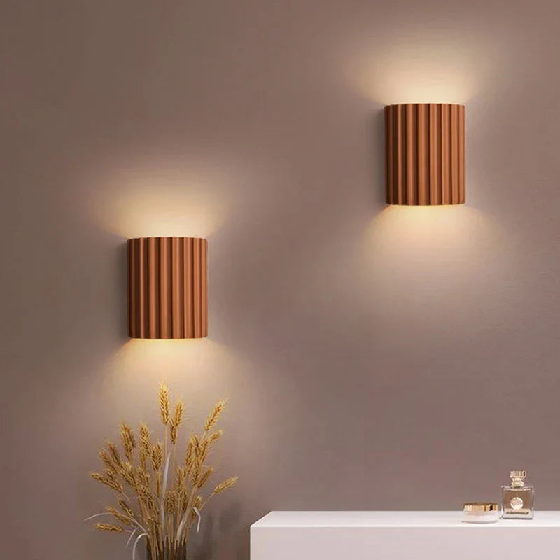 Afralia™ Reison LED Wall Lamp for Home Indoor, 4 Colors, Bedroom Living Room Decor