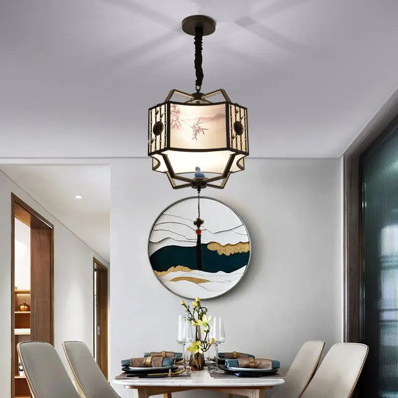 Afralia™ Zen Living Study Lamp Tea Room Pendant Light