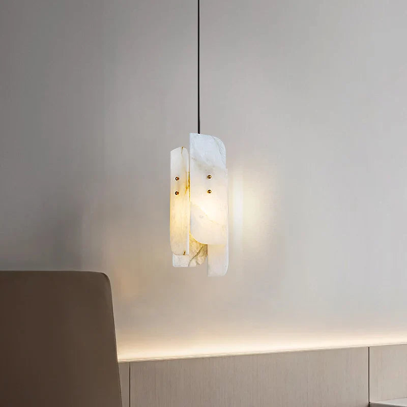 Afralia™ Marble Pendant Lights with Adjustable Copper Wire and E27 Bulb