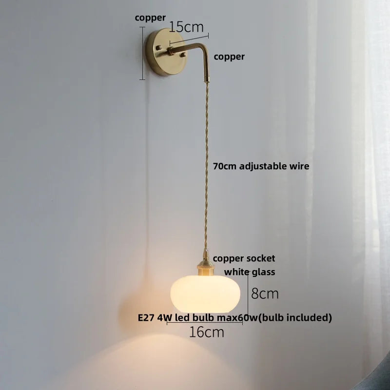 Afralia™ Moon ABS LED Wall Light Fixture, Adjustable Nordic Modern Bedside Lamp