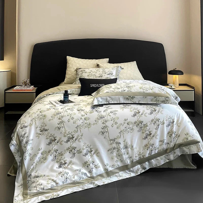 Afralia™ Silky Soft Breathable Luxury Bedding Set in Lyocell Cotton, Queen King Size