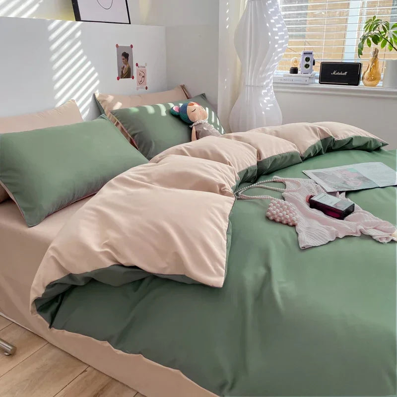 Afralia™ Comfort King Size Bedding Set: Soft Duvet Cover & Pillowcases, Affordable & Durable