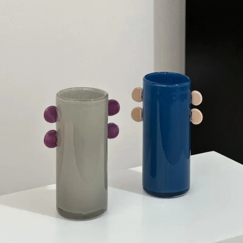 Afralia™ Geometric Glass Vase Color Patches Hydroponics Terrarium Home Decoration