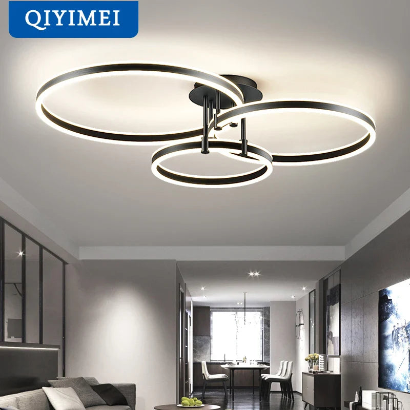 Afralia™ LED Acrylic Chandeliers Up/Down Lights Lusters for Living Room Bedroom Home Decor