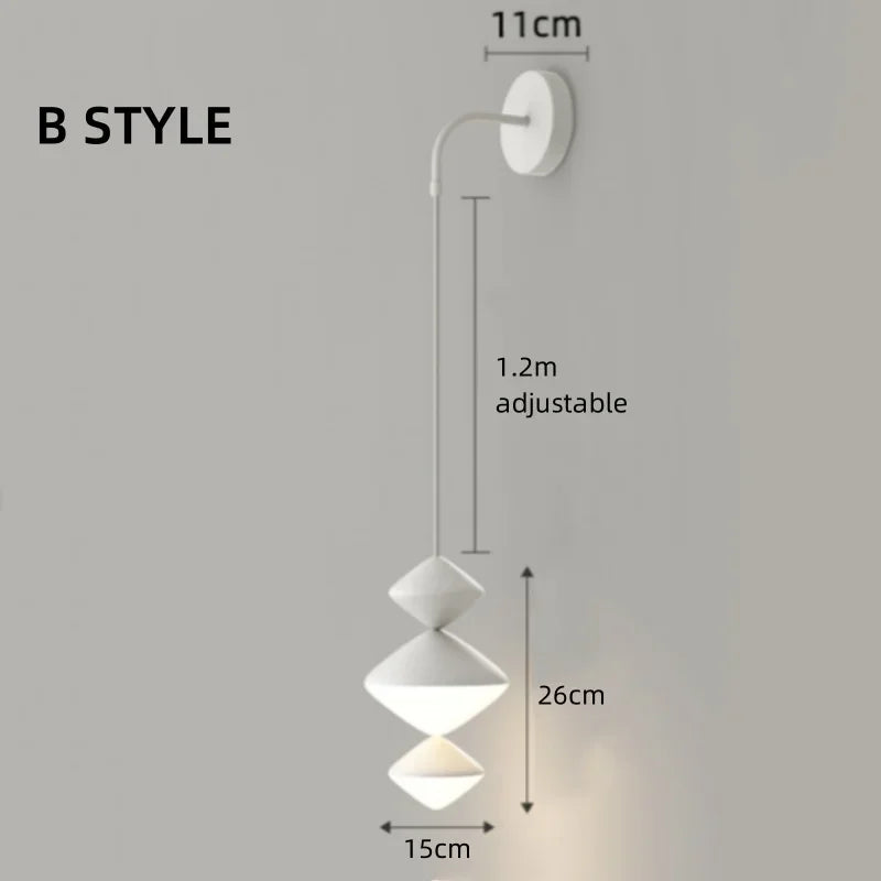 Afralia™ Modern Minimalist LED Pendant Lights Bedroom Study Wall Lamp Living Room Indoor Fixture