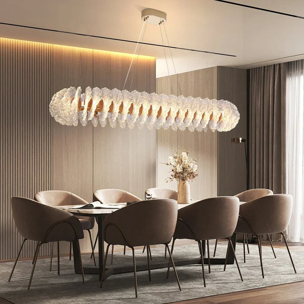 Afralia™ Modern Coral Flower Acrylic Chandelier LED Suspension Luminaire for Dining Room