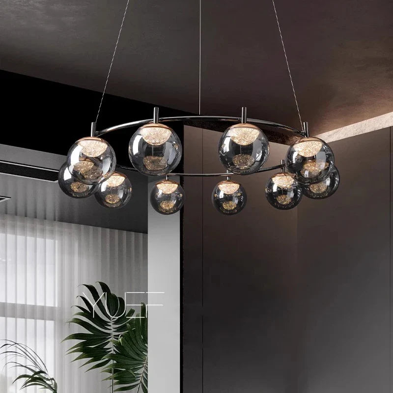 Afralia™ Modern LED Pendant Light Chandeliers for Living Room and Dining Room