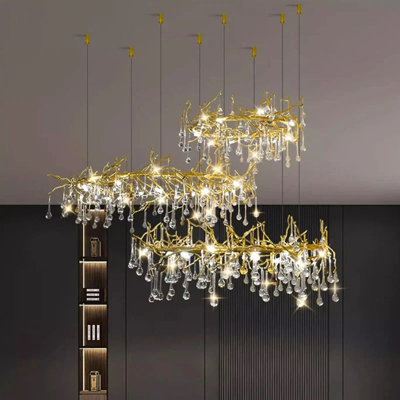 Afralia™ Modern Pendant Light Chandelier for Indoor Dining Room Lighting