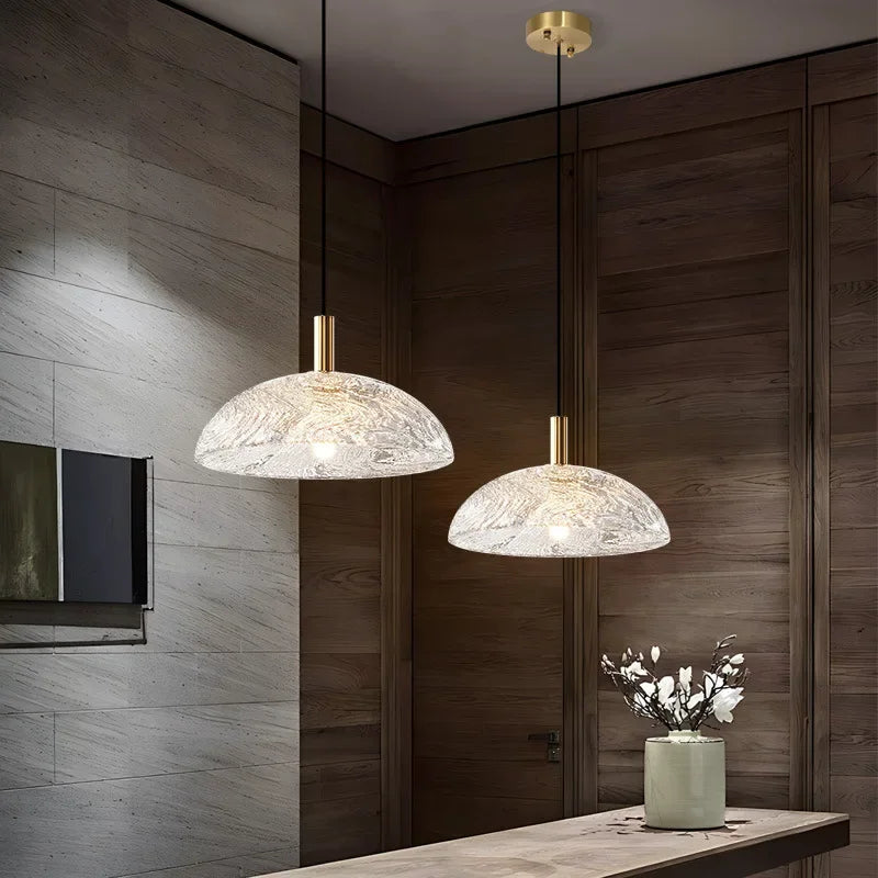 Afralia™ Glass Pendant Light: Stylish Ceiling Lamp for Home Kitchen Dining Room Entryway