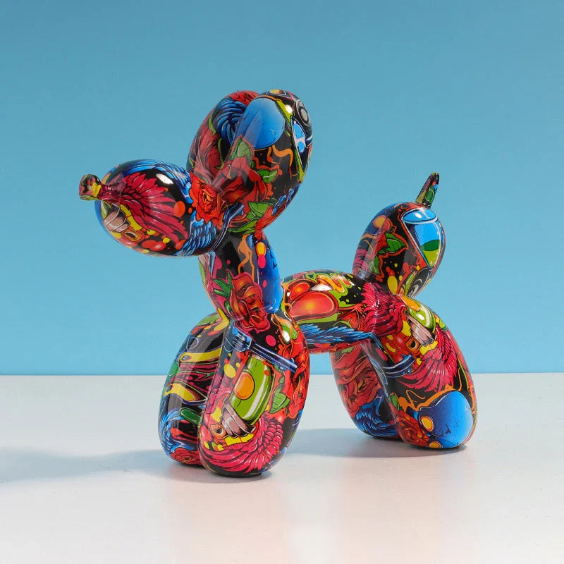 Afralia™ Balloon Dog Figurine: Resin Nordic Home Decor Sculpture & Statue