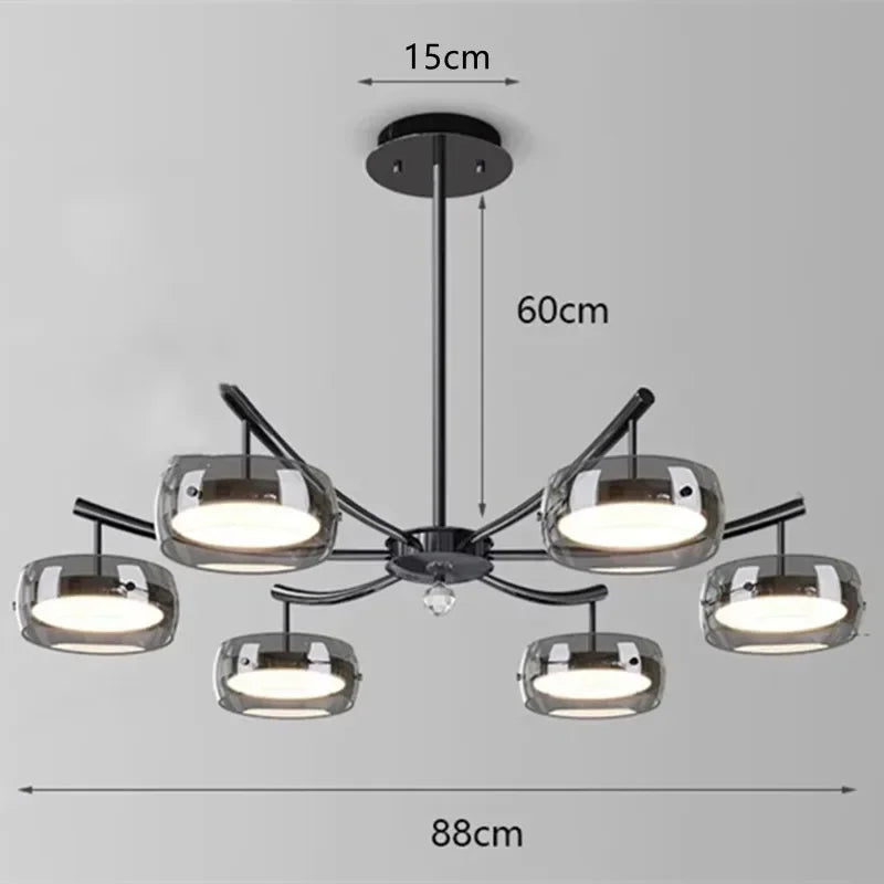 Afralia™ Nordic Minimalist Ceiling Chandelier for Home Decor Lighting Fixture